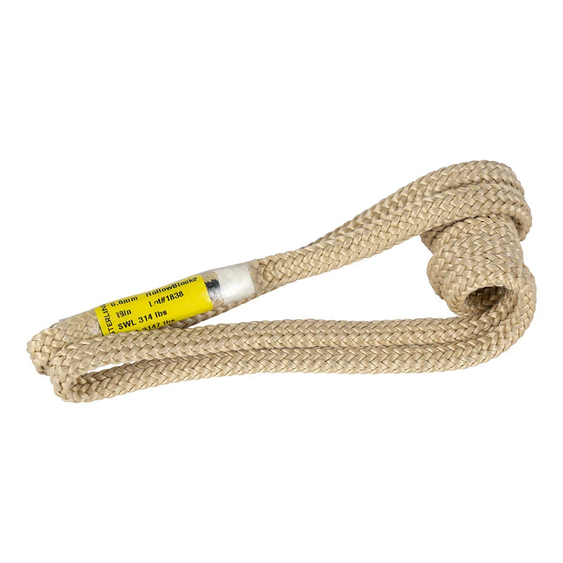 Sterling 6.8mm HollowBlock2 Loop - natural 13.5"