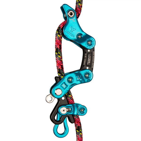 Notch Rope Runner Vertec Ultimate Climbing & Work Positioning Device, Tool-Free Adjustability, Midline Attachable, Use with Lines 11-12.9mm (99703) Notch