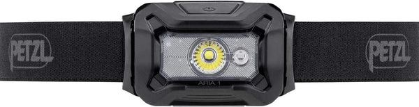 PETZL ARIA 1 RGB Headlamp with adjustable red, green, blue, and powerful white light for outdoor activities