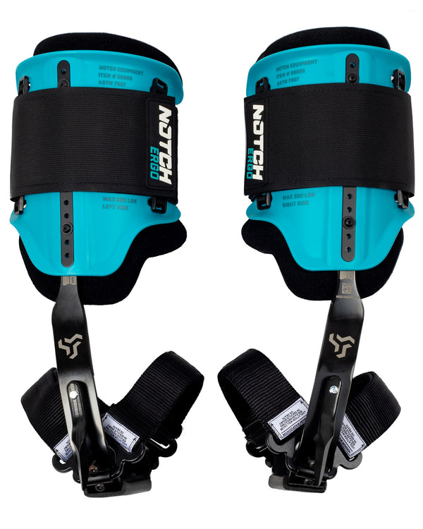 Notch Steel Climbers with ergonomic tree gaffs (99695T), 20+ cuff adjustment points